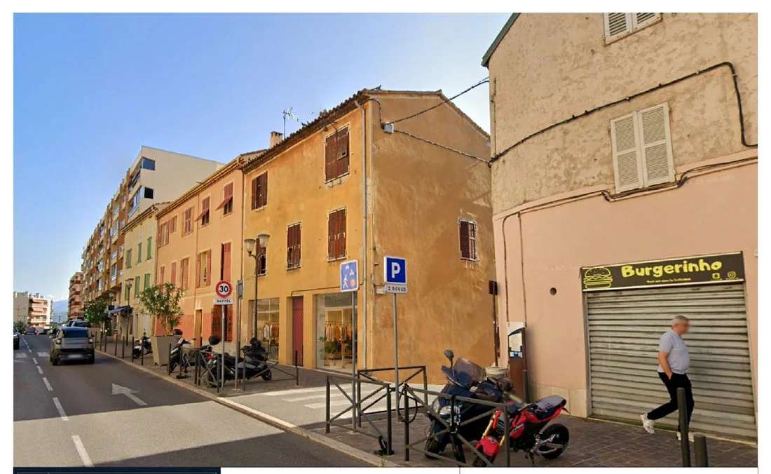 Façade d’un projet de changement de destination à Saint-Laurent-du-Var