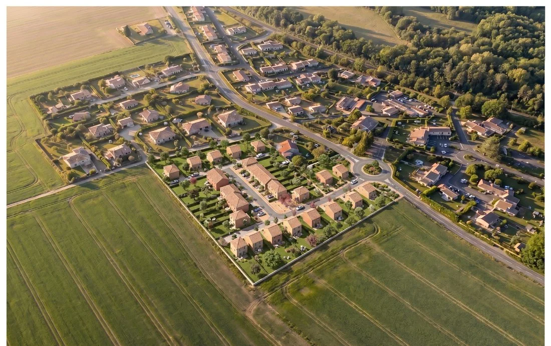 Plan masse d’une division foncière à Guigneville-sur-Essonne