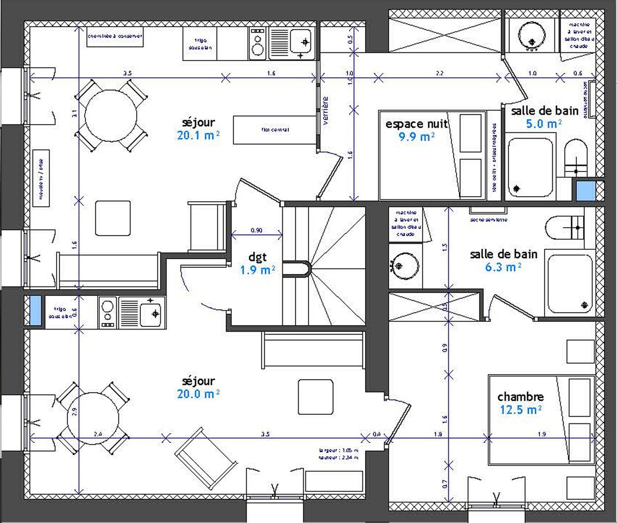 Plan projeté R+1